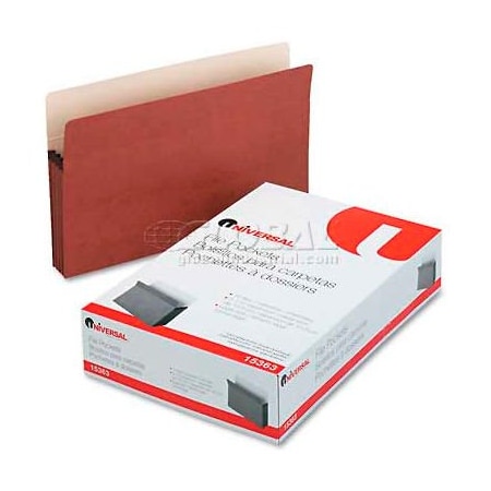 Universal Universal 5-1/4" Expansion File Pockets, Straight, Legal, Redrope/Manila, 10/Box 15363